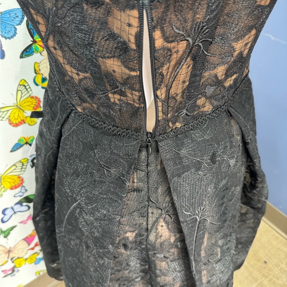 NADINE MERABI Black Strapless Lace Dress - Picture 4 of 4